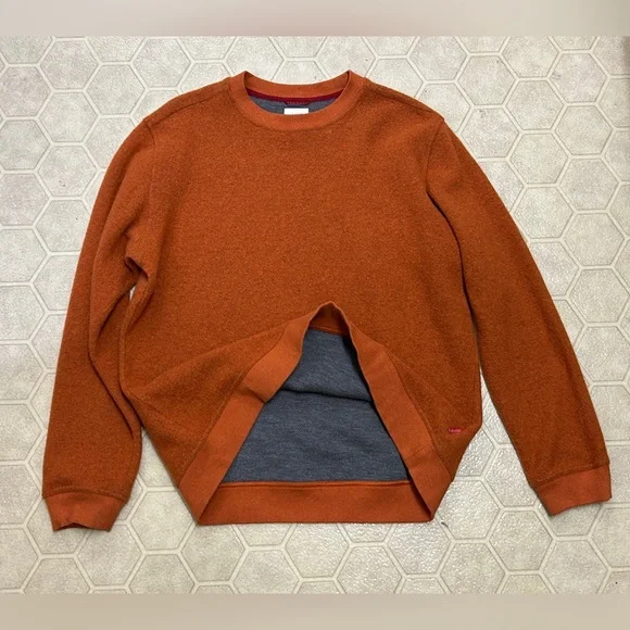 Men’s XL Topo Designs Technical Hybrid Wool Blend Crew Neck Sweater